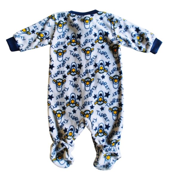 NWOT Disney Baby Tigger Fleece Footie 0-3 Months - Picture 5 of 7